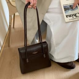Simple Chic Diaper Bag Women's Luxury Leather Tote Vintage Crossbody Bag Minimalist Designer Large Capacity Elegant