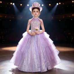 2026 Purple Kids Formal Girls Princess Gown Children PianoGirl Evening Costume Performance Elegant Host Dress Wedding Flower