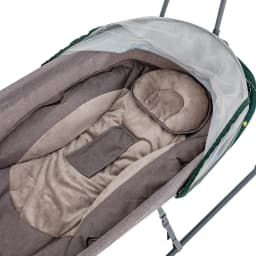 25kg Load Electric Baby Cradle, 5 Swing Speeds Auto Infant Swing Bed, Timing Control Newborn Soothing Rocker, Portable Baby Sleeping Bouncer, Multifunctional Kid Lullaby Cradle Chair
