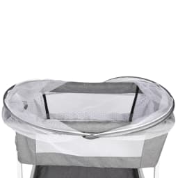 Baby Co-sleeping Crib, 2-in-1, with Mosquito Net, Height-Adjustable Bedside Crib, with Wheels and Rocking Function, for Ages 0–36 Months, 80 X 40 X 100–116 cm