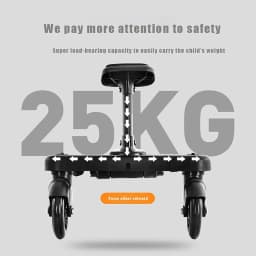 Stroller Board Buggy Board With Wheel For Riding, Sitting & Standing Pram Board, Stroller Adapter, 25kg Load, For 2-6 Years Second Child