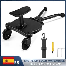 Stroller Board Buggy Board With Wheel For Riding, Sitting & Standing Pram Board, Stroller Adapter, 25kg Load, For 2-6 Years Second Child