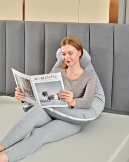 U Shaped Pregnancy Pillow Full Body Maternity Support Cushion Soft Fleece For Side Sleepers Lumbar Abdominal Back Sleeping Support