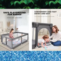 Children's Playpen Multifunctional Baby Playpen Playground for Babies Kids' Fence with Gifts Multiple Modes Fence for Small to Large