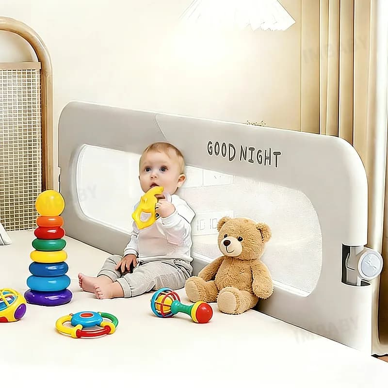 Single-Sided Liftable  Baby Bed Rail Guard 47"59"70"78"  Kids Bed Side Rails for Twin, Full, Queen Bunk Size Bed Swing Down Bed rail for Toddlers,Need to Screw Installation