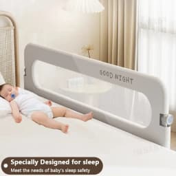 Single-Sided Liftable  Baby Bed Rail Guard 47"59"70"78"  Kids Bed Side Rails for Twin, Full, Queen Bunk Size Bed Swing Down Bed rail for Toddlers,Need to Screw Installation