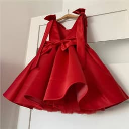 Baby Girl Princess Bow Strap Tutu Dress Infant Toddler Child Xams Vestido Sleeveless Birthday Party Christmas Baby Clothes 1-12Y