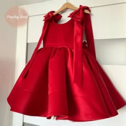 Baby Girl Princess Bow Strap Tutu Dress Infant Toddler Child Xams Vestido Sleeveless Birthday Party Christmas Baby Clothes 1-12Y