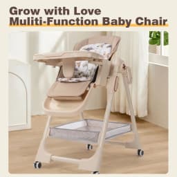 Baby Dinner Table Chair Baby High Chair Four Wheel Hand Push Newborn High Chair