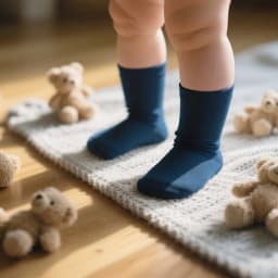 30 Pairs Kids Socks Spring Autumn Solid Color Non Slip Fashionable Sporty Breathable Calf Socks for Indoor Activities