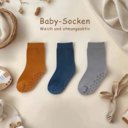 30 Pairs Kids Socks Spring Autumn Solid Color Non Slip Fashionable Sporty Breathable Calf Socks for Indoor Activities