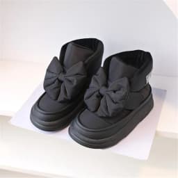 Children's Snow Boots 2024 New Winter Kids Shoes Butterfly-knot Waterproof Warm Plush Fashion Princess Girls Boots EU 22-37