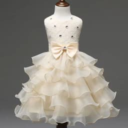 Children Luxury Party Formal Dress For Wedding Birthday Kids Ceremonies Dresses Girls Lace Tutu Flower Girls Dress 1-8Years Old