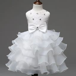 Children Luxury Party Formal Dress For Wedding Birthday Kids Ceremonies Dresses Girls Lace Tutu Flower Girls Dress 1-8Years Old