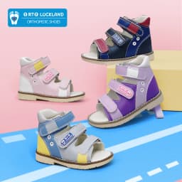 Ortoluckland Children's Sandals Kids Leather Summer Shoes For Girls Boys Toddler Flatfeet Orthopedic Footwear1 2 3Years Old