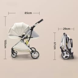 2025 New Lightweight Baby Stroller High View Baby Stroller,foldable,two-way Seat,with Mosquito Net Shock-absorbing Baby Stroller