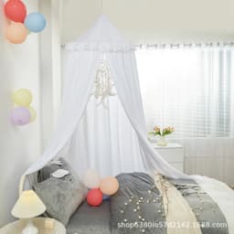Hung Dome Mosquito Net for Baby Children Crib Bed Tent Girls Kids Bedding Living Room Decor Corner Canopy Tent Mosquito Net Bebe
