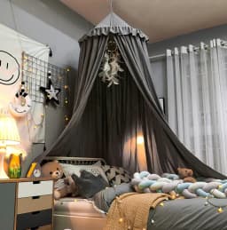 Hung Dome Mosquito Net for Baby Children Crib Bed Tent Girls Kids Bedding Living Room Decor Corner Canopy Tent Mosquito Net Bebe