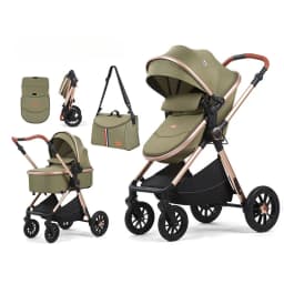 2in1 Newborn Baby Stroller, High Landscape Baby Stroller, Multifunctional Baby Stroller, Safe and Convenient, Can Sit or Lie Dow