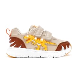 EXDINO Dinosaur Baby Kids LED T-REX Leather Autumn New Boys Girls Flashing Sneakers Light Up Little Children Casual Sports Shoes