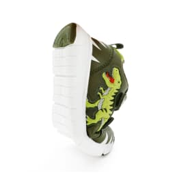EXDINO Dinosaur Baby Kids LED T-REX Leather Autumn New Boys Girls Flashing Sneakers Light Up Little Children Casual Sports Shoes