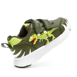 EXDINO Dinosaur Baby Kids LED T-REX Leather Autumn New Boys Girls Flashing Sneakers Light Up Little Children Casual Sports Shoes