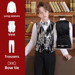 Boys Suit Set for Wedding suit Formal Suit For Boy Classic Tuxedo Children Dresses Korean Suits Piano Performance Costume