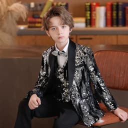 Boys Suit Set for Wedding suit Formal Suit For Boy Classic Tuxedo Children Dresses Korean Suits Piano Performance Costume