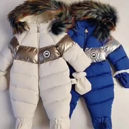 Winter Baby Ski Suit Thicken Infant Clothing Set Plus Velvet Baby Jumpsuit Waterproof Boy Jacket Warm Kids Overalls 0-24 Months