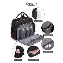 LEQUEEN Baby Diaper Bag Large Capacity Bag for Moms Baby Stroller Organizer Travel Mother Maternity Bags for Baby Women Handbag