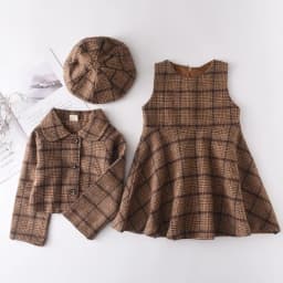 Bear Leader Baby Girls Clothes Set Autumn Winter Cartoon Grape Clothing Set New Kids Knitted Sweet Outfit Children Clothes Suit