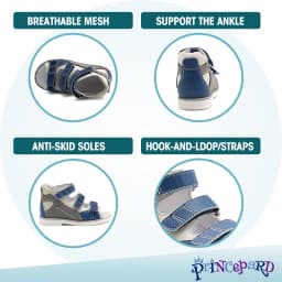 Children Summer Sandals Princepard Kids Girls Boys Orthopedic Shoes High Top Arch Support Varus Valgus Footwear