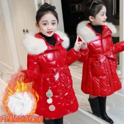 Winter Jacket For Girls Coat Teen Kids Parka Snowsuit Fashion Bright Waterproof Outerwear Children Clothing 4 6 8 10 12 14 Years
