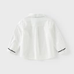 Dave Bella Kid Boy Formal Shirts With Ties Junior Kids Wedding Party Clothes Child White Shirt Cotton Baby Boys Shirt DB1250731