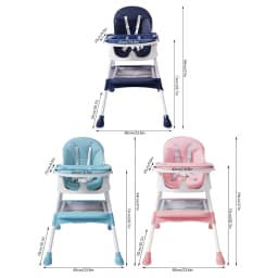 Kids High Chair Baby High Chairs from Birth Children's High Chair with Tray for Eating Baby Eating Chair Height Adjustable