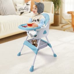 Kids High Chair Baby High Chairs from Birth Children's High Chair with Tray for Eating Baby Eating Chair Height Adjustable