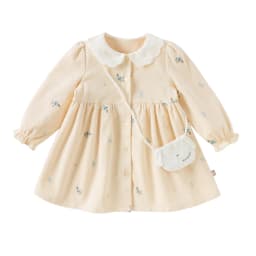 Dave Bella Girls Baby  Princess Dress Autumn Sweet Cute Elegant Children's Long Sleeve Dress Gentle Wallet Party DB3253501
