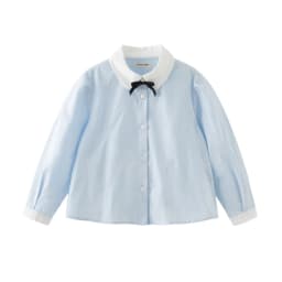 Dave Bella Children's Spring Long Sleeve Shirt Girls White Gentle Blouse Tops Kids Elegant Cotton Top Party DK1260858