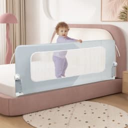 Bed Rails for Babies and Children - 150/180/200 cm Bed Guard Rail - Fall Protection for Children's Beds, Family Beds - Foldable