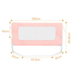 Bed Rails for Babies and Children - 150/180/200 cm Bed Guard Rail - Fall Protection for Children's Beds, Family Beds - Foldable