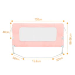 Bed Rails for Babies and Children - 150/180/200 cm Bed Guard Rail - Fall Protection for Children's Beds, Family Beds - Foldable