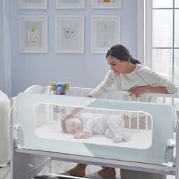 Bed Rails for Babies and Children - 150/180/200 cm Bed Guard Rail - Fall Protection for Children's Beds, Family Beds - Foldable