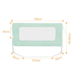 Bed Rails for Babies and Children - 150/180/200 cm Bed Guard Rail - Fall Protection for Children's Beds, Family Beds - Foldable