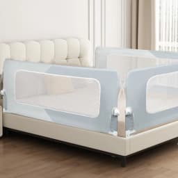 Bed Rails for Babies and Children - 150/180/200 cm Bed Guard Rail - Fall Protection for Children's Beds, Family Beds - Foldable