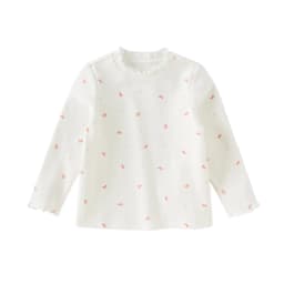 Dave Bella Girls' Long Sleeve T-shirt Autumn Winter Baby Girls' Soft Comfortable Shirt Children's Trendy Outing Top DB4253810