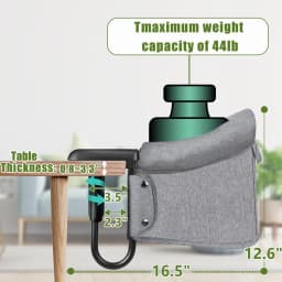 Hook-On Chair Fold-Flat Storage and Tight Fixing Clip on High Chair for Babies Toddlers Portable Booster Seat for Home Dining