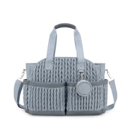 New Quilted Mommy Bag One Shoulder Handheld Storage Bag Waterproof Fabric Insulation for Mother and Child Travel