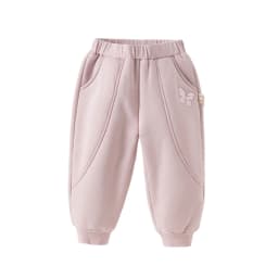 Dave Bella Children's Baby Pants Autumn Winter Girls Baby Fashion Casual Sweet Cute Velvet Knitted Trousers Warm  DB4254488