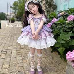 Ins Party Dress for Girls Handmade Boutique Quality Wedding Costume for Girls Dresses for Lolita for Girls Bridesmaid Dress