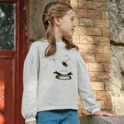 Dave Bella Spring Autumn Girls Long Sleeve T-Shirt Children Printed Top Undershirt Casual Sweet Outdoor Party Clothes DK1260329